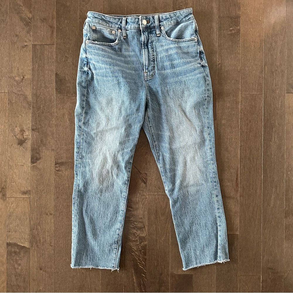 Madewell The Curvy Perfect Vintage Jean High Rise Raw Hem 28P